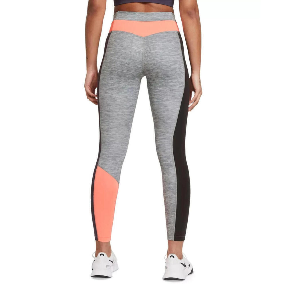 Nike Women’s One Colorblocked Leggings, Gray, S - Picture 2 of 2